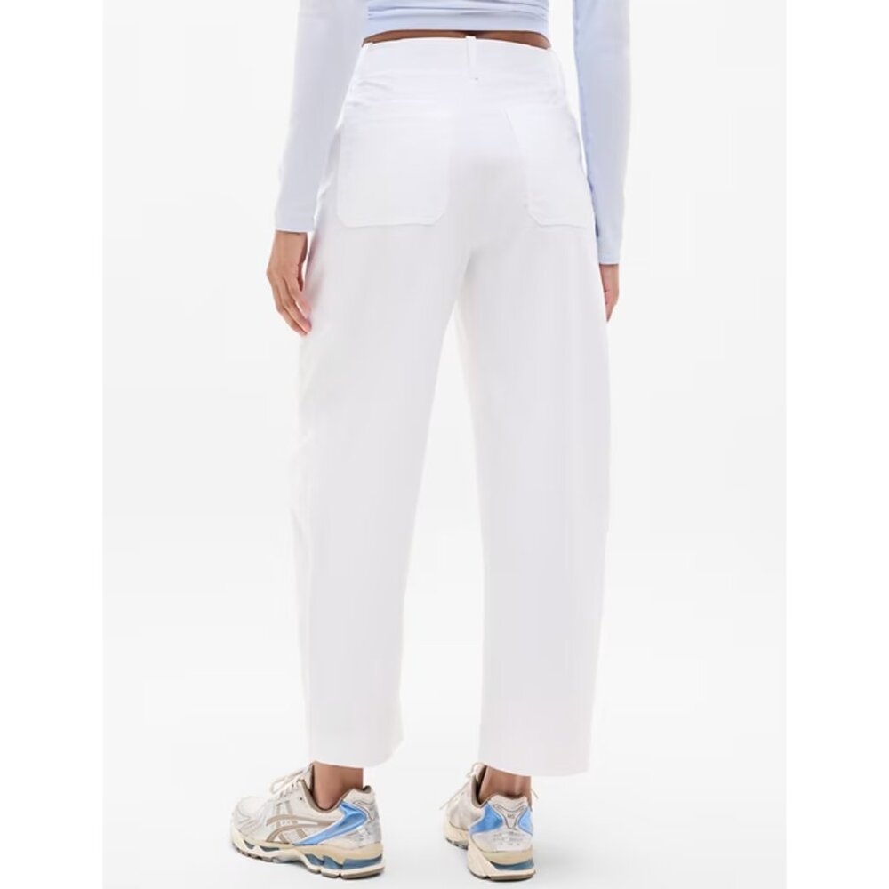 Athleta White Skyline High Rise Barrel Leg Pant Size 4 NWT - Picture 9 of 9